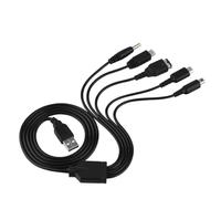 Alomejor Caricabatterie USB Multifunzione per Console di Gioco, Uso | Compatibile con vari modelli, design leggero, ricarica efficiente, ideale per i viaggi, facile da usare
