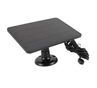 Alomejor Caricatore Solare Ad Alta Efficienza 4 W per Telecamera di Sicurezza Pannello Solare per Arlo Pro 4 Ultra 2 Pro 3 Uso Esterno Silicio Monocristallino (BLACK)