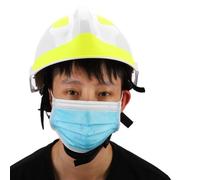 Alomejor Casco Antinfiammato Antinfortunistico, Elmetto di Protezione | Resistente all\'abrasione, efficace contro liquidi nocivi, bande riflettenti, misura regolabile, adatto per l\'estrazione