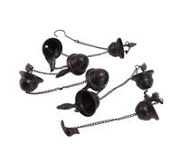 Alomejor Catena da Pioggia per Uccelli da Esterno Decorazione in Bronzo Antico Campanelli Sospesi per Deviatore dell'Acqua Piovana del Patio Catena da 7,9 Piedi per Box/Cover a Un Piano