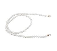 Alomejor Catene per Borse con Perle, Tracolla di Perle Premium da 110 Cm per Borse, Portamonete, Piccole e Grandi, Ottimo Accessorio Fai-da-te (Perla artificiale + lega 2)