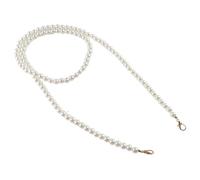 Alomejor Catene per Borse con Perle, Tracolla di Perle Premium da 110 Cm per Borse, Portamonete, Piccole e Grandi, Ottimo Accessorio Fai-da-te (Perla artificiale + lega)