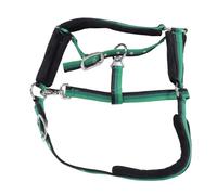 Alomejor Cavezza per Cavallo, Moschettone Regolabile in Nylon Imbottito Anti Sfregamento per Mento e Gola, con Design Ergonomico per L'addestramento alla Guida (L)