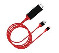 Alomejor Cavo Adattatore da Tipo C a Ad Alte Prestazioni per lo Streaming di Film e Giochi in Ufficio PVC Rame 1 unità (rosso)
