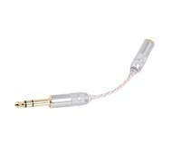 Alomejor Cavo Adattatore per Auricolari da 6,35 Mm a 4,4 Mm Design Durevole per Dispositivi Universali Realizzato con Rame a Cristallo Singolo 1 Pezzo