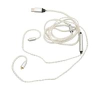 Alomejor Cavo Auricolare Type C a MMCX, 120cm Bianco con Microfono | Ottima compatibilità, ideale per UE900 e altri modelli, funzionalità di riduzione del rumore