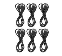 Alomejor Cavo di Alimentazione con Connettore CC Versatile da 6 Pezzi da USB a Jack Cilindrico da 5,5x2,1 Mm per la Ricarica di Piccoli Dispositivi