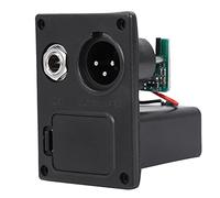 Alomejor Cavo di Chitarra con Scatola della Batteria EQ per Pick-up Attivo E-guitar, Materiale di Rame Puro