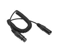 Alomejor Cavo di Prolunga per Cuffie a Spirale, Connettore XLR Resistente Lungo 6,6 Piedi per Cuffie per Aviazione