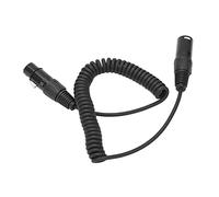 Alomejor Cavo di Prolunga per Cuffie a Spirale, Connettore XLR Resistente Lungo 6,6 Piedi per Cuffie per Aviazione