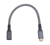Alomejor Cavo Prolunga Type-C, Trasferimento Rapido da 20 Gbps, Cavo USB C 3.2 Gen 2 Stabile e Affidabile per EliteDisplay 4K con Risoluzione 60 Hz per 4 XL e Note 20 (0,25 m/0,8 piedi)