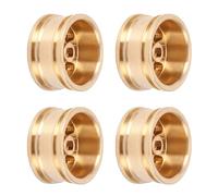 Alomejor Cerchione per Ruota RC, Mozzi Ponderati in Ottone Massiccio da 4 Pezzi per Trazione e stabilità Migliorate, con Installazione Semplice, Adatto per Auto Cingolata AXIAL SCX30