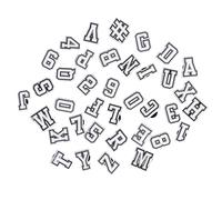 Alomejor Charm per scarpe a forma di lettera, charm in PVC di colore vivace, accessorio per scarpe, graziosi vestiti per bambini, adatto per, bianco