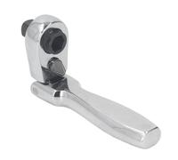 Alomejor Chiave a Cricchetto a Testa Mobile Regolabile 80 Gradi Flex 72 Denti per Spazi Ristretti Strumento a Bussola da 1/4 di Pollice