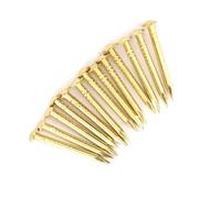 Alomejor Chiodi in Ottone a Testa Tonda da 100 Pezzi Elementi di Fissaggio di Alta qualità per Cerniere per Mobili Installazione Facile Durevole 10mm 15mm 18mm 22mm (18 mm di lunghezza)