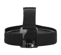 Alomejor Cinghia per Imbracatura per Testa in Plastica Nera per Action Camera con elasticità Regolabile per Ciclismo e Sci, Design Leggero e Compatto