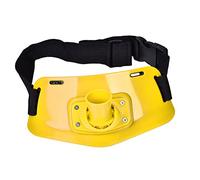 Alomejor Cintura da Pesca di Vita Regolabile a 90 ° Cintura con Supporto di Canna per Pesca in Barca o Sulla Roccia(Giallo)