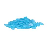 Alomejor Ciottoli Luminosi Fluorescenti per Sentieri Bui del Giardino, Pietre Glow in The Dark di Alta Qualità per Decorazioni Esterne, Confezione da 100 (blu scuro)