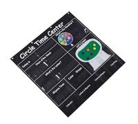 Alomejor Circle Time Pocket Chart con Calendario Interattivo e Carte | Tessuto Oxford 420D Resistente, Include Quadrante Meteorologico e Dischi di Conteggio, Perfetto per attività di Circle Time