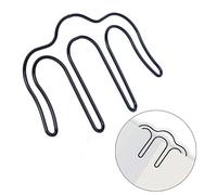 Alomejor Clamp/Holder Portapagina Musicale in Ferro Tipo M, Robusta e Facile da Trasportare per Musicisti, Oro Rosa, 2 Pezzi (BLACK)