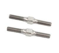 Alomejor Collegamento Tenditore RC da 2 Pezzi, Acciaio Dall'aspetto Squisito, Prestazioni Stabili, con Struttura Rigida e Leggera, per Auto RC Big Rock Typhoon Senton 3S 1/10