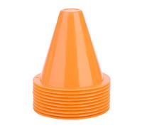 Alomejor Coni Calcio Allenamento 10 Pezzi - Coni Sportivi Resistente Anti-Urto per Campo da Gioco Training 18 cm Arancione