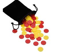 Alomejor Contatori Trasparenti di Alta qualità da 19 Mm, Fiches Trasparenti da 100 Pezzi, Pennarelli in Plastica Facili da Usare per Il Gioco del Poker, Ideali per Sale da Biliardo e Hotel (Blue)