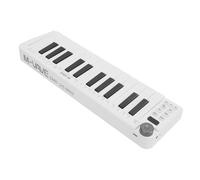 Alomejor Controller Tastiera MIDI Tastiera MIDI Intelligente Portatile Sensibile Alla Forza di 25 Tasti per la Produzione Musicale Materiale ABS