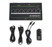 Alomejor Convertitore Audio per Amplificatore per Cuffie da Gioco DAC, modalità di Ingresso Multiple USB Tipo C Bassi Regolabili Medi Alti Commutazione modalità a un Tasto, con Chip (Spina europea)