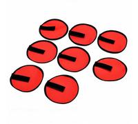Alomejor Coperture per Esche da Pesca, Avvolgimenti per Esche in Tessuto Oxford, Confezione da 8 Protezioni per Ami da 15 Cm per Canna da Pesca, Aiuta a Organizzare Le, Ridurre i Grovigli, (Rosso)