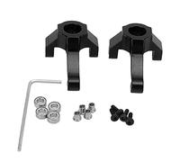 Alomejor Coppa dello Sterzo per Auto Telecomandata Coppe dello Sterzo Resistenti All'usura per Auto da Arrampicata HBX 1/24 2098B (BLACK)