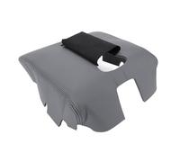 Alomejor Copri Bracciolo Console Centrale Copri Console Centrale in Pelle PU Adesivo AntiGraffio Resistente all'Acqua di Ricambio per Sedile Pieghevole 1500 2500 3500 2014 2018 (Grigio Scuro)