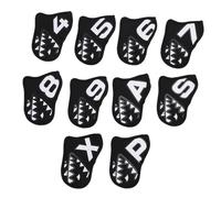 Alomejor Copricapo da Golf da 10 Pezzi, Leggero e Morbido, Protettivo, per la Testa del Bastone, per Esterni