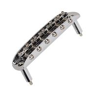 Alomejor Cordiera per Ponte per Chitarra Elettrica, Accordatura Facile per Chitarre Elettriche Jazzmaster (SILVER)