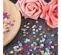 Alomejor Coriandoli Colorati per Feste con Paillettes per Decorazioni per Matrimoni e Compleanni con Palloncini, Accessori in Materiale per Decorazioni per Unghie Fai da Te da 60 G (piccole capesante)