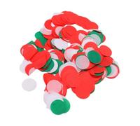 Alomejor Coriandoli Rotondi da 2,5 Cm in Tessuto e Lamina di Colori Misti per Matrimoni, Compleanni, Confezione da 30 g. (Serie di Natale 2)