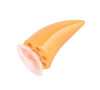 Alomejor Corna Demone Devil Helm Helm Devil di Alta qualità con Succhiare il Design Elastico Stabile per gli Appassionati di Accessori Helmac Verde/nero/arancione (ORANGE)