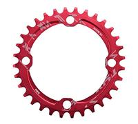 Alomejor Corona per Bici - Stronglight 38T BCD 104 per Montagna Bicicletta, Parti di Riparazione per Ciclismo (Rosso)