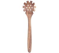 Alomejor Cucchiaio da in Teak Scolapasta per Tagliatelle in Legno Naturale Durevole per Uso in, Cucchiaio in Teak per Uso Alimentare Sana, 12,6x3,1 Pollici, Adatto per la Domestica