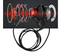 Alomejor Cuffia Agganciata All'orecchio, Lunghezza Flessibile 90cm, per Uso | Eccellente chiarezza del suono, design leggero, struttura in ABS, comodo da riporre, si adatta bene all\'orecchio