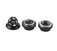 Alomejor Cuffia da Bicicletta in Lega di Alluminio 34mm Cuffia con Cuscinetto per Bicicletta per Cuscinetto a Forcella da 28,6 mm(Black)