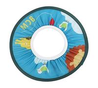 Alomejor Cuffia da doccia per bambini, elastica, con stampa dei cartoni animati, per proteggere occhi e orecchie durante il taglio dei capelli (modello leone blu)