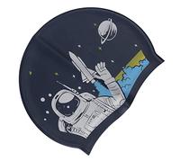 Alomejor Cuffia da Nuoto con Protezione per le Orecchie, Materiale Silicone | Design antiscivolo, vestibilità elastica, comodo per capelli lunghi, ideale per gli sport acquatici