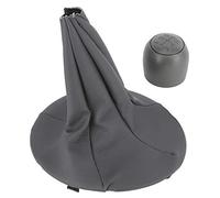 Alomejor Cuffia Pomello velocità, Plastica e Pelle Artificiale, Aggiornamento Elegante con Design Antiusura, Facile da Installare per Panda 2003-2012 e 500 500C 2007-2013