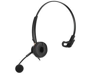 Alomejor Cuffia Telefonica, Microfono con Cancellazione del Rumore, Cuffia Cablata da 2,5 Mm per Telefoni Fissi, Ideale per l'uso in Ufficio e Nei Call Center