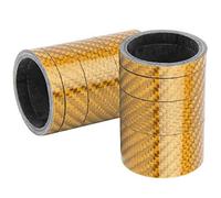 Alomejor Cuffie con cuffie con cuffie bici al carbonio di alta qualità per una lavatrice a forcella anteriore 5/10/15/20 mm (oro)