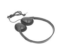 Alomejor Cuffie per Aula Cuffie Stereo Cablate Comode da Indossare Sull'orecchio per la Biblioteca Scolastica, Colore Nero