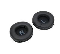 Alomejor Cuscinetti Auricolari di Ricambio Universali per Cuffie, Cuscinetti Auricolari Morbidi e Resistenti, Migliorano le Prestazioni dei Bassi per gli Amanti della Musica, Neri Rotondi da 80 Mm 1