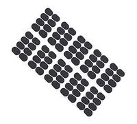 Alomejor Cuscinetti per Bocchino per Sassofono in Silicone Patch per Bocchino per Sassofono 80 Pezzi Cuscini Neri Spessi 0,5 Mm Adesivo Forte Riduzione delle Vibrazioni per Studenti Giocatori Pratica