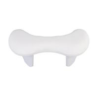Alomejor Cuscino per Staccabile a Forma di U per Manicure, Poggiamano in Pelle PU Premium per Tavolo Salone di Bellezza, Facile Pulire (WHITE)